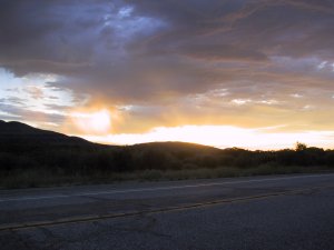 Yet More Sunrise. Near Pacific Crest Trail on HWY 74. 30th June 2009